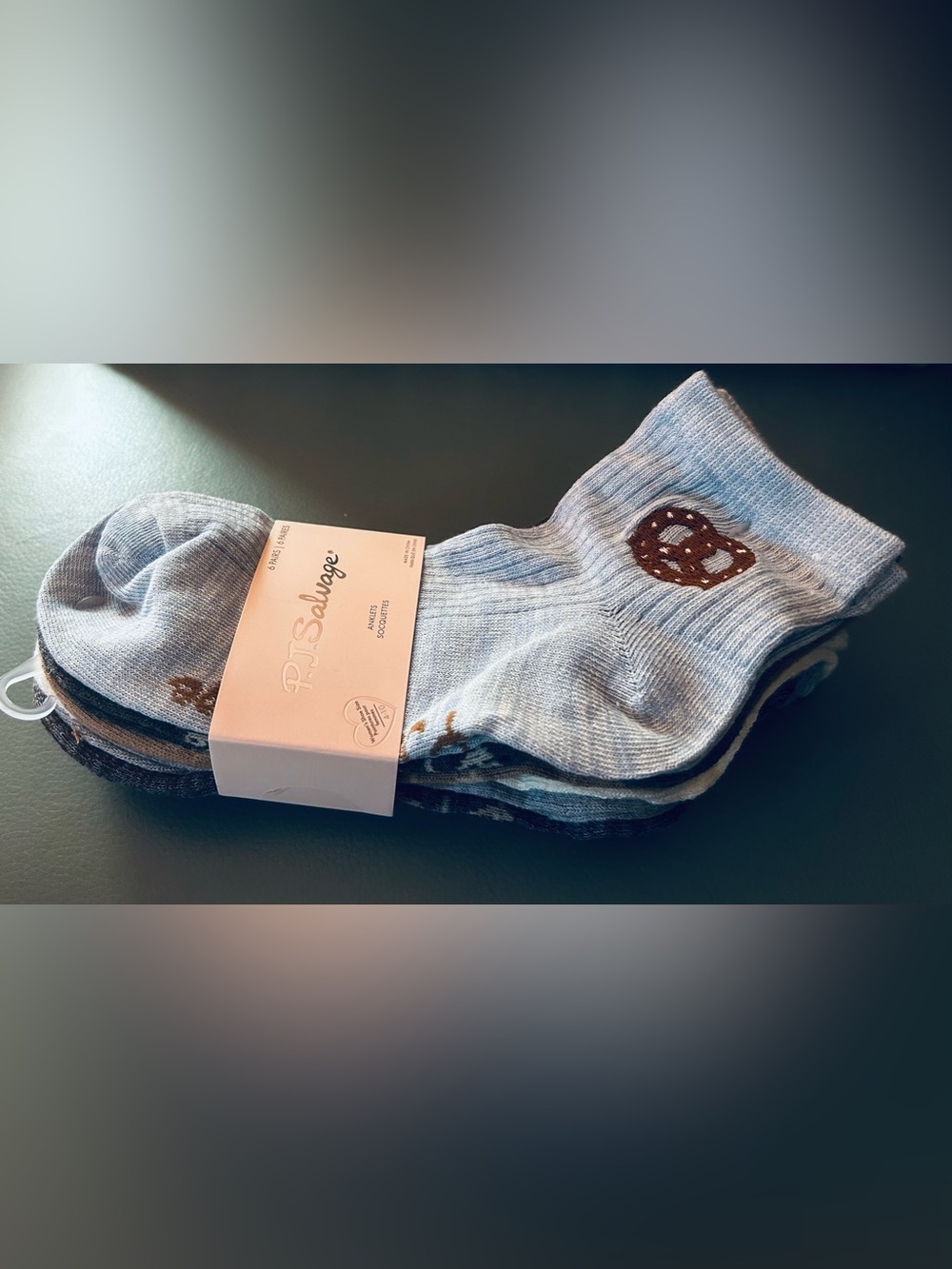 P.J. Salvage Ladies 6 Pr Quarter Socks NEW One Size Multicolor